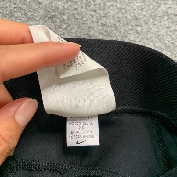 Nike Pro Shorts Womens XS Extra Small Black Dri Fit Athletic Sports Bike Workout - Picture 8 of 11